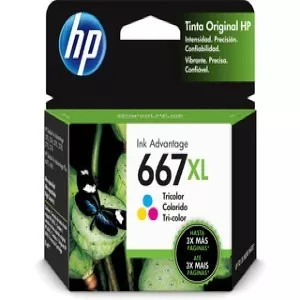 HP INC Cartucho de tinta HP 667XL - Tricolor Original - Inyección de tinta - Alto Rendimiento - 330 Páginas