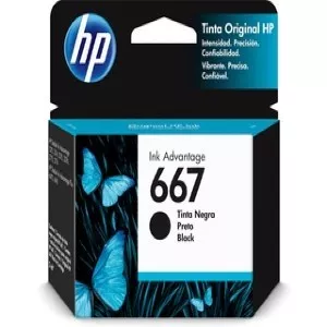 HP INC Cartucho de tinta HP 667 - Negro Original - Inyección de tinta - 120 Páginas