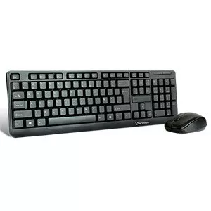 KIT TECLADO Y MOUSE VORAGO KM- 302 INALAMBRICO NEGRO