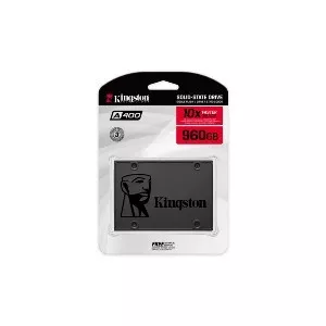 Kingston SSD A400 960GB SATA 3 (6Gb/s) 2.5" Lectura: 500MB/s y Escritura: 450MB/s